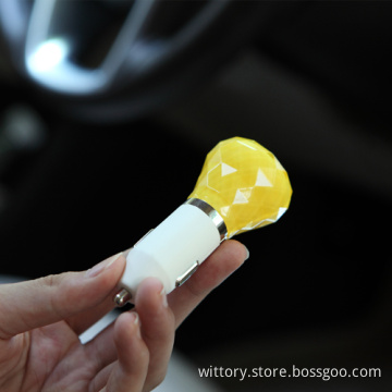 Crystal design smart car charger